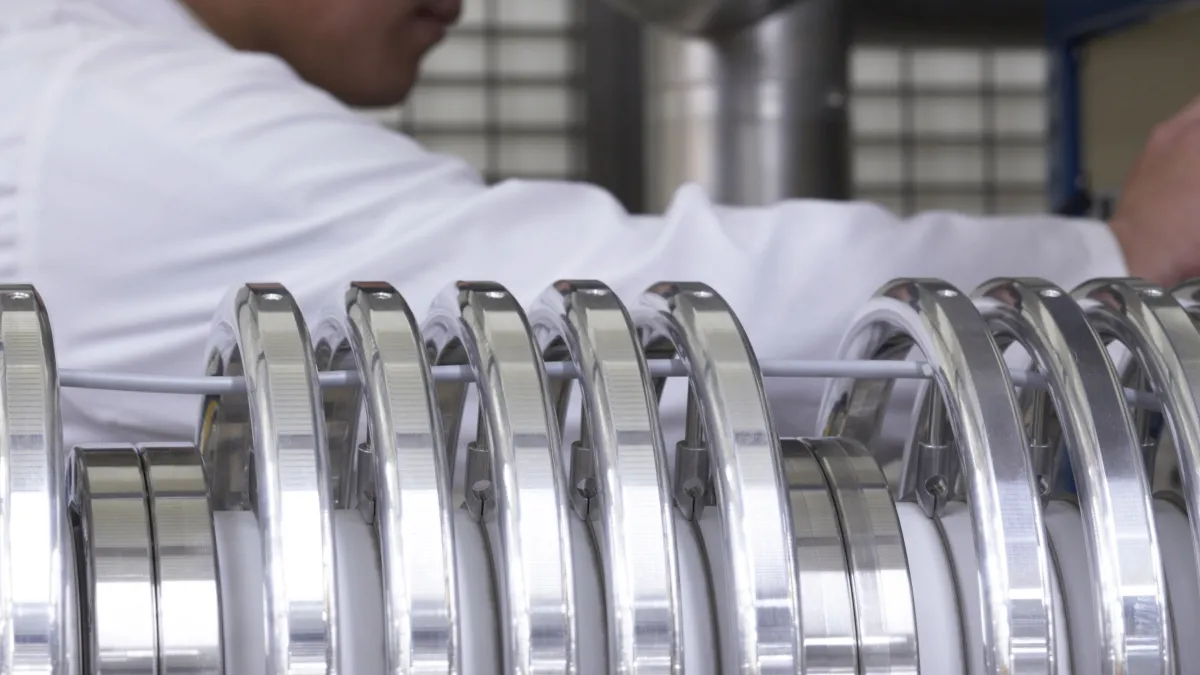 A student in the SSAMS facility