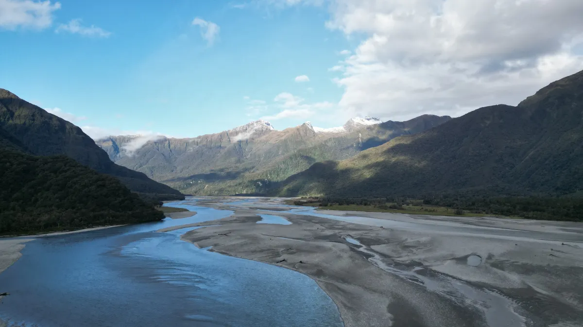 Haast River Valley New Zealand