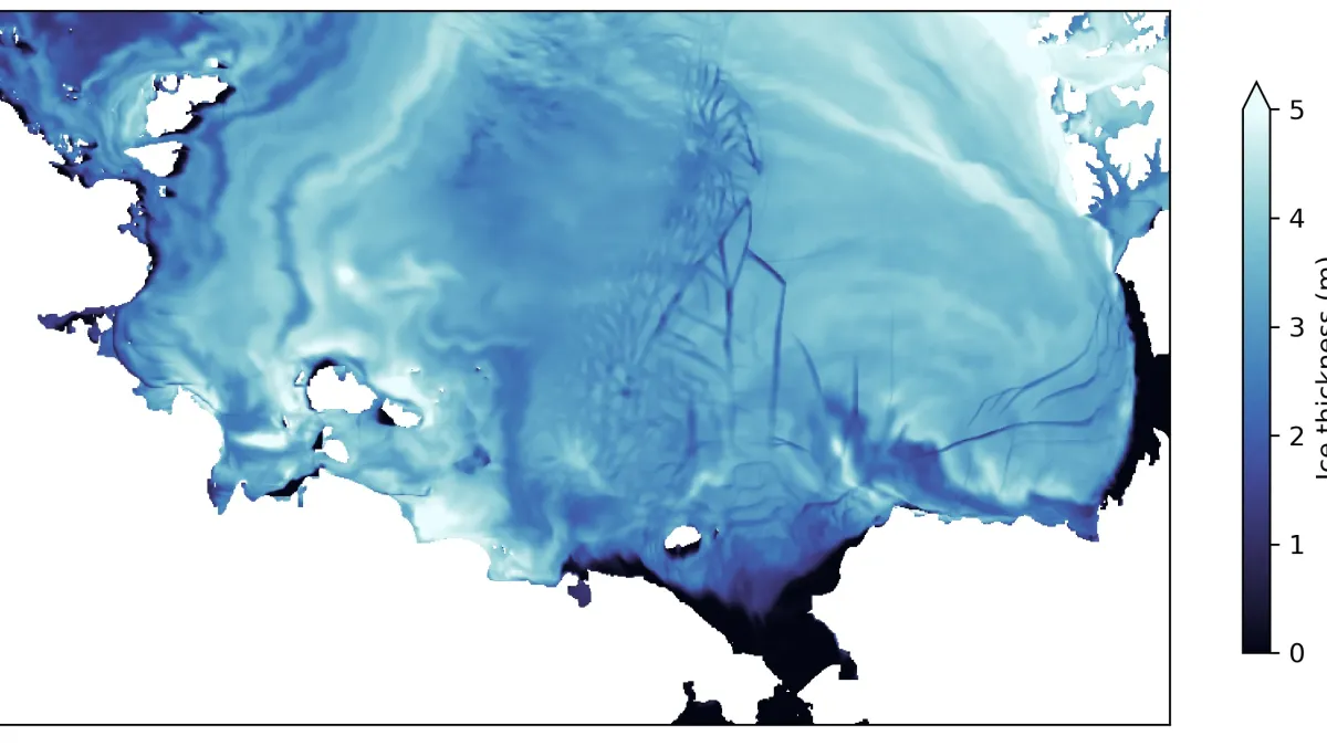 Sea ice in the Antarctic from ACCESS-OM2 simulations