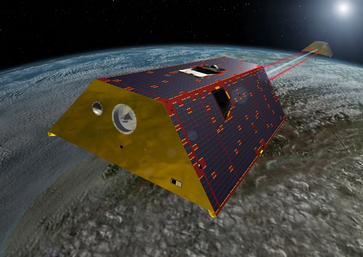 GRACE Follow-On satellites (https://gracefo.jpl.nasa.gov/mission/overview/)