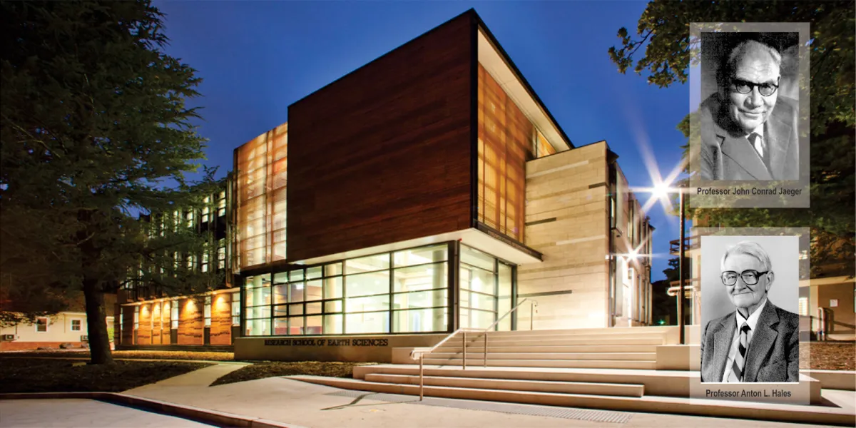 ANU Jaeger building at night