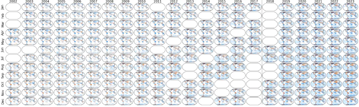 Grid of monthly ANU RL02 mascon solutions (McGirr et al., 2024)