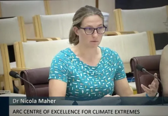 Dr. Nicola Maher at the Australian Parliament