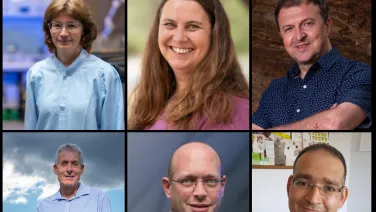 Composite image of six headshots