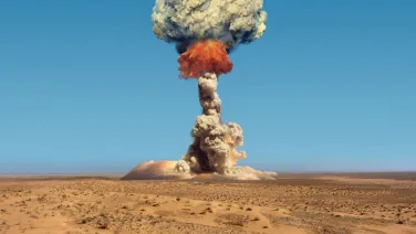 Photo of nuclear explosion.